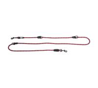 JACK AND VANILLA, Laisse Dressage 2 Croch. pour Chien, Modèle Luminous Dots, Couleur Noir/Rouge, Taille 8 mm x 200 cm