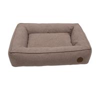 JACK AND VANILLA, Lit Box Ergonomique pour Chien et Chat, Design élégant, Facile à Nettoyer, Durable, idéal pour Tous âges, Taille 80x65x19 cm, Couleur Rose