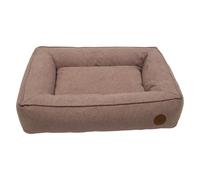 JACK AND VANILLA, Lit Box Ergonomique pour Chien et Chat, Design élégant, Facile à Nettoyer, Soutien Optimal, Dimensions 100x70x19 cm, Couleur Rose, pour Toutes Races