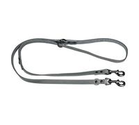 JACK AND VANILLA - Longe de Dressage - 2 m x 18 mm - Gris | Grande longueur pour liberté de mouvement · Résistante à la traction · Mousqueton sécurisé · Idéale rappel et éducation