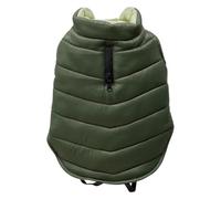 JACK AND VANILLA, Manteau élégant pour Chien, Fermeture éclair pratique, Doublure isolante, Confortable et stylé, Idéal pour les promenades, taille S, couleur Vert, Modèle 5Th Avenue Dogwalk