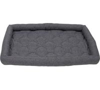 JACK AND VANILLA, Matelas imperméable pour Animaux, Confort Optimal en Mousse de Haute qualité, Facile à Entretenir, Design Moderne Gris Clair, Taille 85x55x7 cm