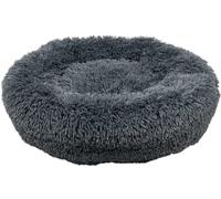 JACK AND VANILLA - Panier Apaisant pour Chien JV Bubble - Coussin Rond Anti-Stress en Peluche pour Chiens - Housse Amovible, Lavable - Gris Foncé, M, 70 cm