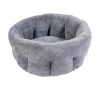 JACK AND VANILLA, Panier Élevé Confortable pour Animaux, Design Moderne et Élégant, Lavable en Machine, Idéal pour Petits Animaux, 50x50x22cm, Gris Clair, Modèle Softy