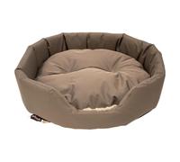 JACK AND VANILLA, Panier Ergonomique pour Chien et Chat, Rembourrage Confortable, Design Moderne, Facile à Nettoyer, Taille L, Couleur Brun Chic, pour Toutes Races