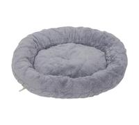 JACK AND VANILLA, Panier pour Chat Confortable et Élégant en Gris Clair, Rembourrage Doux, Idéal pour Chats de Petite Taille, Ø48x8cm, Parfait pour Un Intérieur Chic, Modèle Fuzz