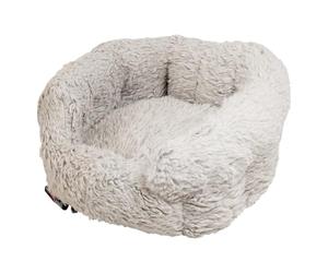 JACK AND VANILLA, Panier pour Chien, Modèle Shell Basket, Couleur Gris, Taille S, 40 x 35 cm
