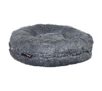 JACK AND VANILLA, Pouf Modèle Long Plush pour Chiens et Chats - Confortable et Doux, Idéal pour Le Repos et Le Jeu, Parfait pour Les Animaux de Compagnie, Couleur Gris, Taille Ø70 cm