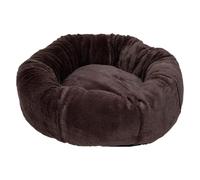 JACK AND VANILLA - Pouf Nimba - M - 65 x 65 x 25 cm - Brun foncé | Confort optimal · Matériaux de qualité · Design élégant · Facilité d'entretien · Polyvalence d'utilisation