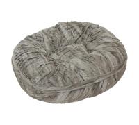 JACK AND VANILLA - Pouf pour Chien et Chat - Gris Clair | Couchage moelleux et cocooning · Bord surélevé apaisant · Housse déhoussable lavable · Fond antidérapant