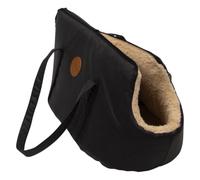 JACK AND VANILLA, Sac de Transport élégant pour animaux, design noir sophistiqué, matériaux durables, confort optimal, sécurité renforcée, dimensions 40x23 cm, couleur noire, Modèle Timeless