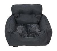 JACK AND VANILLA, Sac de Transport pour Animaux de Compagnie, Design Moderne Gris foncé, Installation Facile, matériaux durables, Dimensions 53x50x35cm, Modèle Bizou
