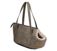 JACK AND VANILLA - Sac de Transport pour Chien et Chat - 40 x 23 cm - Stone | Crochet de sécurité anti-fuite · Bandoulière réglable mains libres · Panneaux mesh respirants · Résistant et lavable
