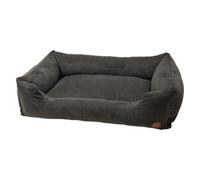 JACK AND VANILLA, Sofa pour Animaux en Mousse Ergonomique, Design Contemporain Gris foncé, Housse Lavable, Durable et Confortable, idéal pour Chiens et Chats, 120x82 cm