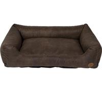 JACK AND VANILLA - Sofa pour Chien JV Classy - Panier de Couchage Durable et Tout Confort pour Chiens - Simili Cuir, Couleur Bark, L, 100 x 70 x 27 cm
