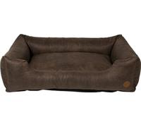 JACK AND VANILLA - Sofa pour Chien JV Classy - Panier de Couchage Durable et Tout Confort pour Chiens - Simili Cuir, Couleur Bark, XL, 120 x 82 x 27 cm