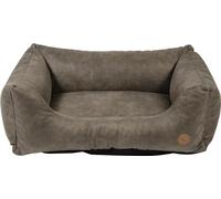 JACK AND VANILLA - Sofa pour Chien JV Classy - Panier de Couchage Durable et Tout Confort pour Chiens - Simili Cuir, Couleur Stone, M, 80 x 60 x 25 cm