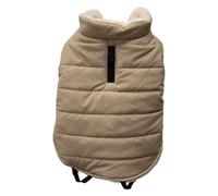 JACK AND VANILLA, Veste Polaire légère et Confortable pour Chiens, Design Moderne et Chic, Facile à Entretenir, Taille M, Couleur Beige, Modèle 5Th Avenue Dogwalk