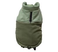 JACK AND VANILLA, Veste Polaire légère et Confortable pour Chiens, Design Moderne et Chic, Facile à Entretenir, Taille M, Couleur Vert-, Modèle 5Th Avenue Dogwalk