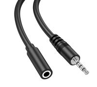 Jack Audio 3M, Victeck Nylon Tressé Jack Stéréo Câble 3.5mm Mâle vers Femelle d'extension câble Compatible avec Casque iPhone Samsung Ecouteurs Haut-parleurs PC Tablettes Lecteurs MP3 et Plus (3M)