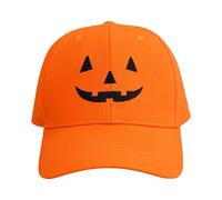 Jack Bonnets Hommes Casquette Halloween Décontractée pour Couples avec Visage de Citrouille, Chapeau de Baseball Soleil pour Hommes et Femmes Max Cap Hommes (Orange, Taille Unique)