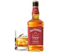 Jack Daniel's Fire - Liqueur de Whisky à la Cannelle - Boisson Réconfortante et Épicée, Parfaite pour Cocktail ou Dégustation Pure - Arômes Riches de Cannelle, Vanille et Chêne Toasté - 700 ml