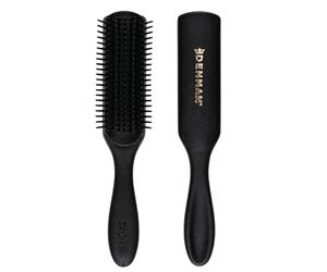 Jack Dean by Denman Curly Hair Brush D3 (All Black) 7 Row Styling Brush for Detangling, Separating, Shaping and Defining Curls - For Women and Men