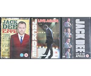 JACK DEE stand-up comedy dvd COLLECTION 1. Live at the Apollo 2. Live Again 3. So What? Live