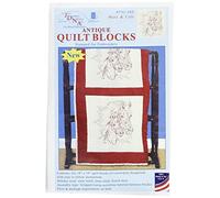 Jack Dempsey estampillé Blocs Ecru Courtepointe 45,7 x 45,7 cm - Mare et Colt, d'autres, Multicolore