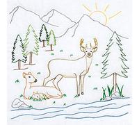 JACK DEMPSEY NEEDLE ART Blocs de courtepointe 18 x 18 W, blanc, taille unique