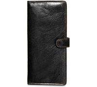 Jack Georges Portefeuille de voyage Voyager #7729, noir, Medium, Vintage