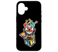 Jack in The Box Clown Jester Spooky Creepy Coque pour iPhone 16