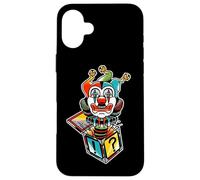Jack in The Box Clown Jester Spooky Creepy Coque pour iPhone 16 Plus