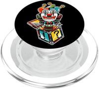Jack in The Box Clown Jester Spooky Creepy PopSockets PopGrip pour MagSafe