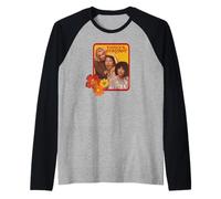Jack & Janet & Chrissy Three's Company Retro Floral Graphic Manche Raglan