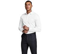 JACK & JONES 12097662 - Chemise habillée - Taille Normale - Manches Longues - Homme - Blanc (White/Super Slim) - 40 (Taille Fabricant: M)