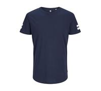 JACK & JONES 12116021 - T-Shirt - Homme - Bleu (Navy Blazer) - Large (Taille Fabricant: L)