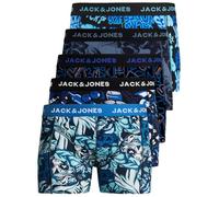 Jack & Jones 12204864 Lot de 5 boxers pour homme - Blanc/noir/bleu/gris, XL