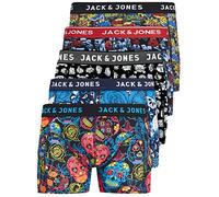 JACK & JONES 12204864 Lot de 5 boxers pour homme Blanc/noir/bleu/gris, XXL