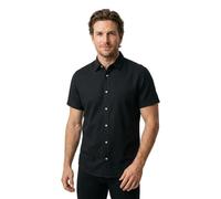 Jack & Jones 12294285 Linen Plus Size Short Sleeve Shirt Noir 3XL / Regular Homme