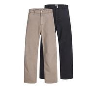 JACK & JONES 2pk Jpstalex Raye Worker Pant MP Pantalon de Travail 2 pièces, Ficelle, 36W x 34L (Lot de 2) Hommes