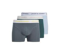 JACK & JONES 3 Pack Jacdean Solid Trunks Lot de 3, tempête, Hommes