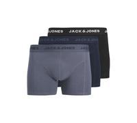 JACK & JONES 3 Pack Jacjeremiah Solid Trunks Lot de 3, Blazer Bleu Marine Hommes