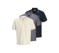 JACK & JONES 3pk Jjeaustin Polo SS 3 pièces MP, Sky Captain, S (Lot de 3) Hommes