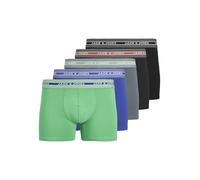 JACK & JONES 5 Pack Jacash Solid Trunks Lot de 5 Boxers, Bleu, Hommes