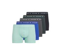 JACK & JONES 5 Pack Jacron Solid Trunks Lot de 5 Boxers, Lapis Lazuli, XX Hommes