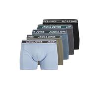 JACK & JONES 5 Pack Pls Jacevan Solid Trunks Lot de 5 Boxers, Gris, XXL Hommes