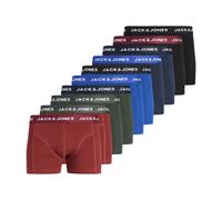 JACK & JONES Boxers marine / gentiane / olive / rouge foncé / noir, Taille M