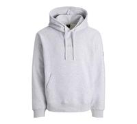 JACK & JONES Badge Hood BF Jcopoint Sweat à Capuche avec Logo, Blanc-Gris, XXL Homme