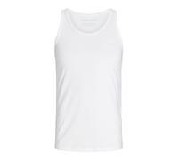 JACK & JONES Basic - Débardeur - Uni - Col Ras du Cou - sans Manche - Homme - Blanc (White) - Small (Taille Fabricant: S)